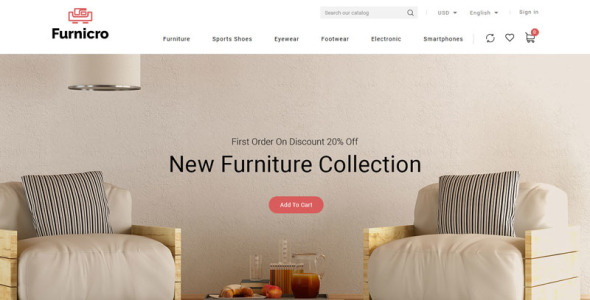 мебельный магазин prestashop тема