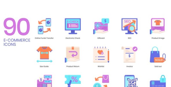 Набор иконок на тему графика