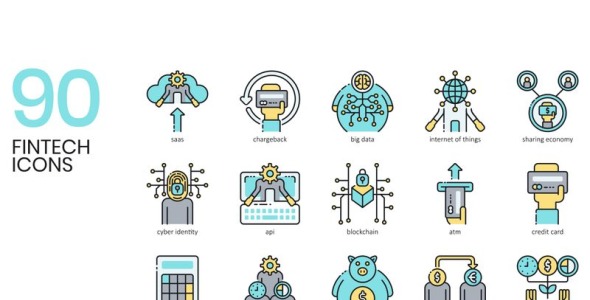 Набор иконок на тему графика