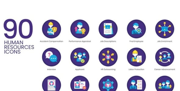 Набор иконок на тему графика