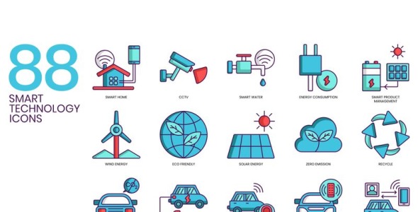 Набор иконок на тему графика