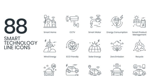 Набор иконок на тему графика