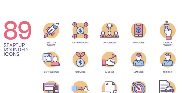 Набор иконок на тему графика