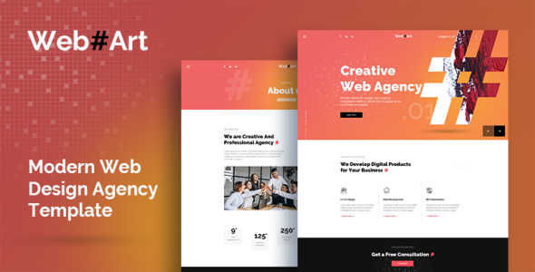 PSD шаблон на тему веб-разработка