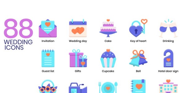 Набор иконок на тему графика