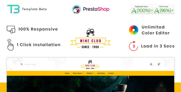 Wine Samuglar store PrestaShop Theme