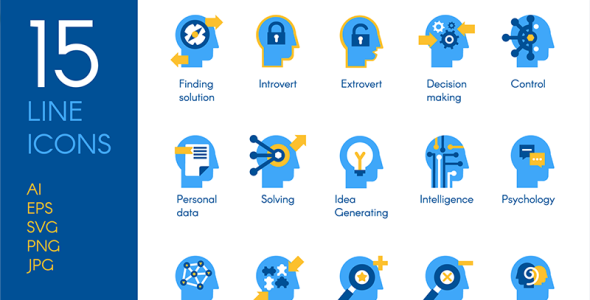 Набор иконок на тему графика