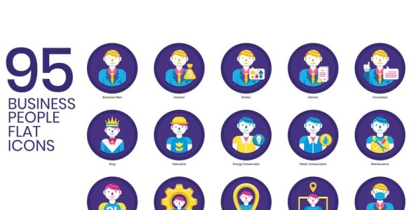 Набор иконок на тему графика