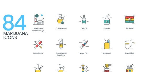 Набор иконок на тему графика