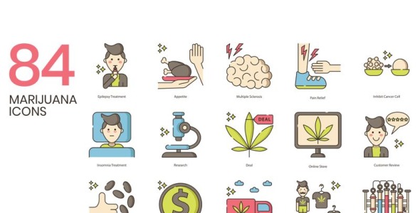 Набор иконок на тему графика