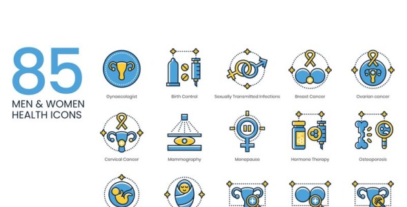 Набор иконок на тему графика