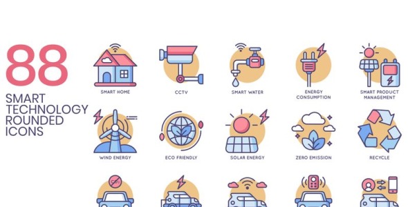 Набор иконок на тему графика