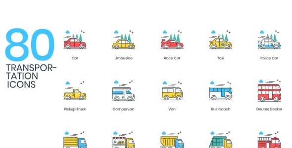 Набор иконок на тему графика