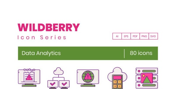 Набор иконок на тему графика