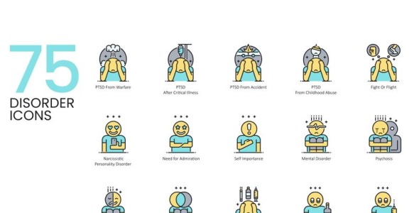 Набор иконок на тему графика