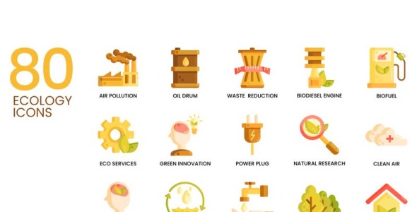 Набор иконок на тему графика