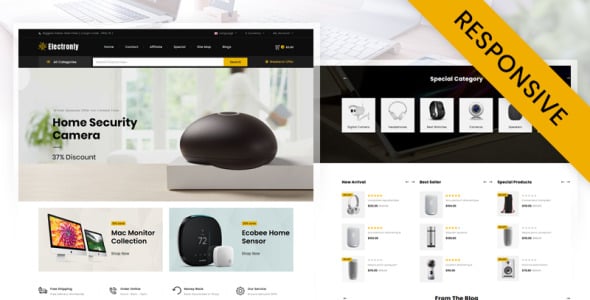 шаблон opencart для цифрового магазина