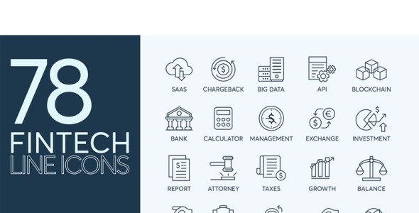 Набор иконок на тему графика