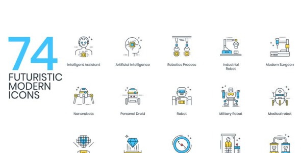 Набор иконок на тему графика