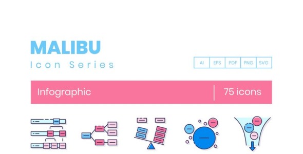 Набор иконок на тему графика