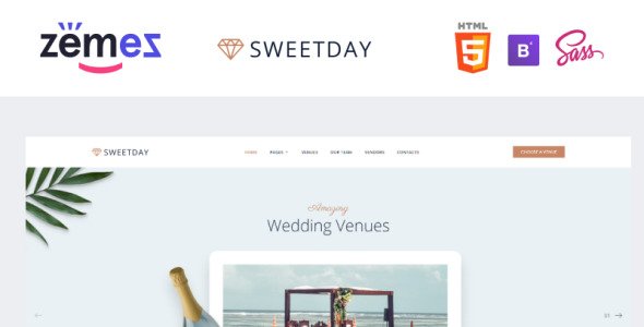 шаблон сайта свадебного агентства