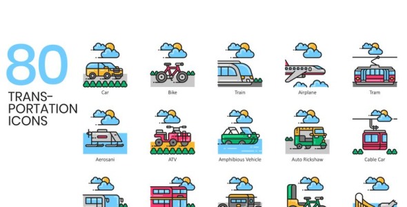 Набор иконок на тему графика