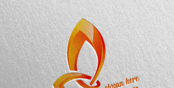 Шаблон логотипа на тему графика