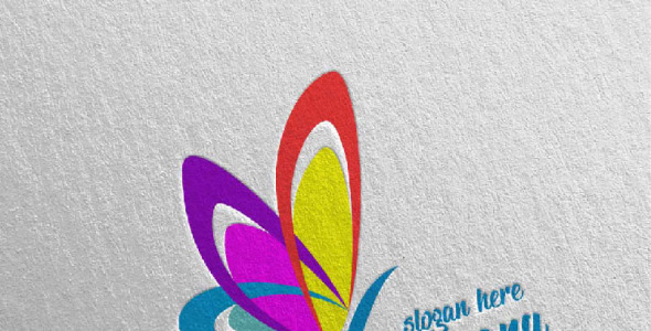 Шаблон логотипа на тему графика