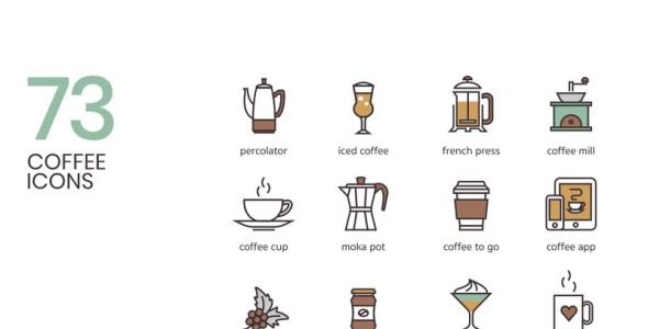 Набор иконок на тему графика