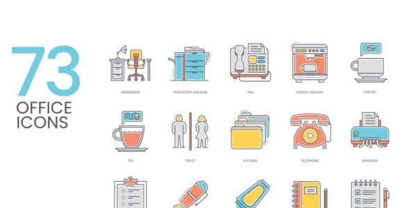 Набор иконок на тему графика