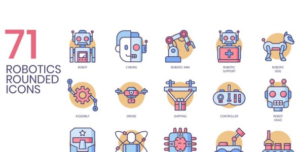 Набор иконок на тему графика