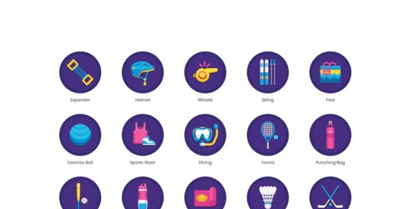 Набор иконок на тему графика