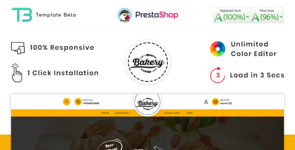 тема пекарни bread prestashop