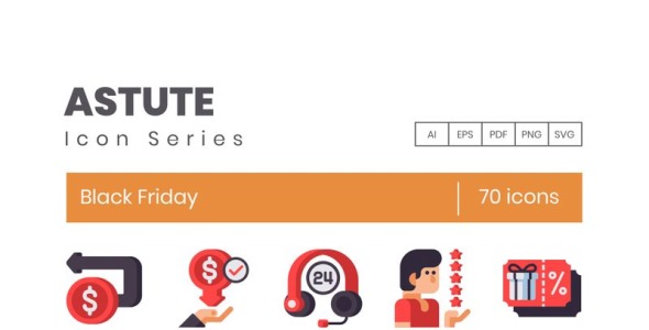 Набор иконок на тему графика