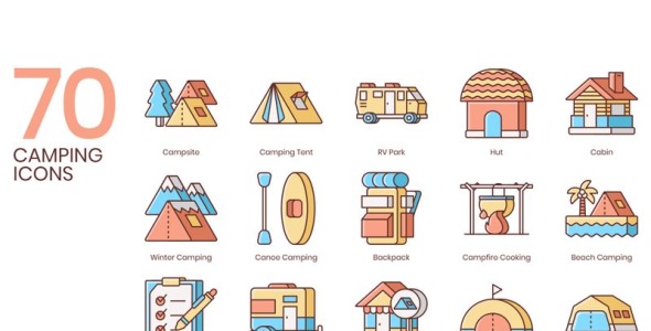 Набор иконок на тему графика