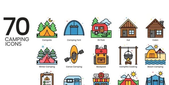 Набор иконок на тему графика