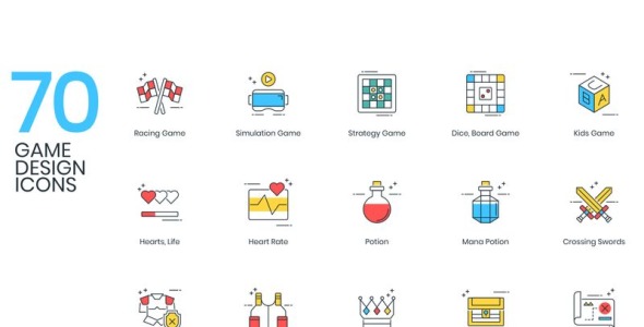 Набор иконок на тему графика