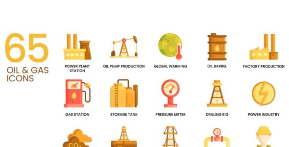 Набор иконок на тему графика