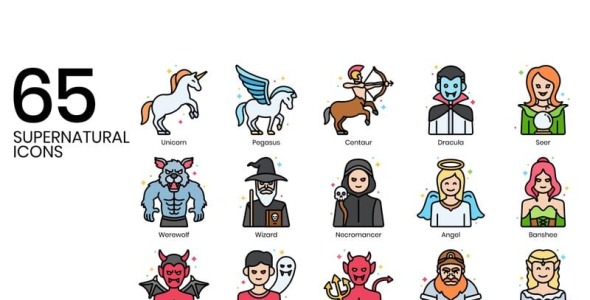 Набор иконок на тему графика