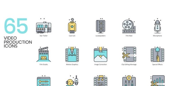 Набор иконок на тему графика