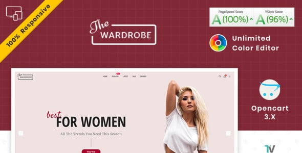 шаблон opencart fashion and kids shop