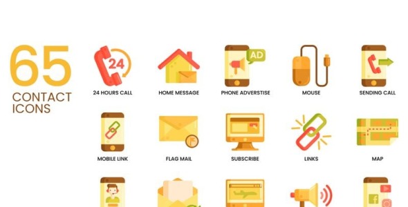 Набор иконок на тему графика