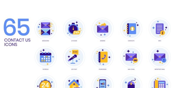 Набор иконок на тему графика