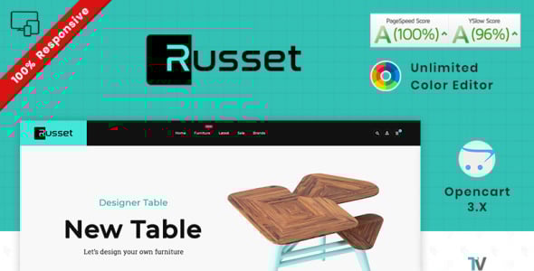 шаблон магазина мебели и домашнего декора opencart