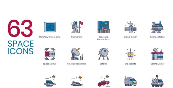 Набор иконок на тему графика