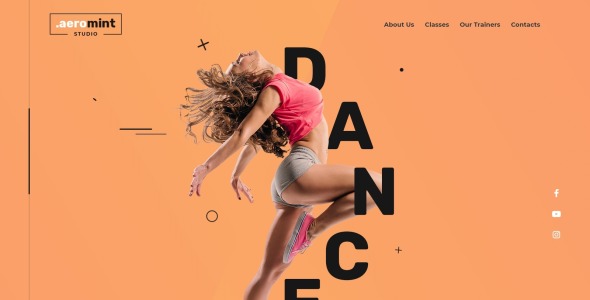 шаблон целевой страницы танцевальной студии