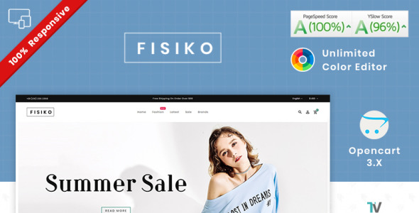 мега модный магазин шаблон opencart