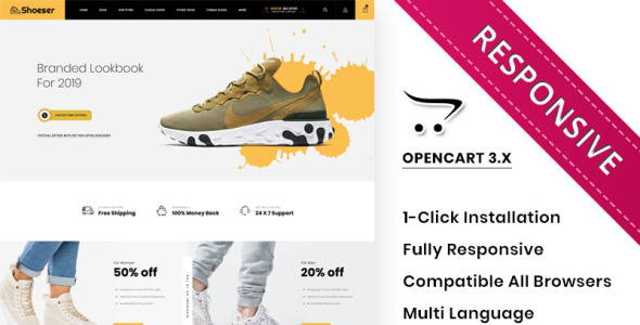 окончательный шаблон opencart обувного магазина