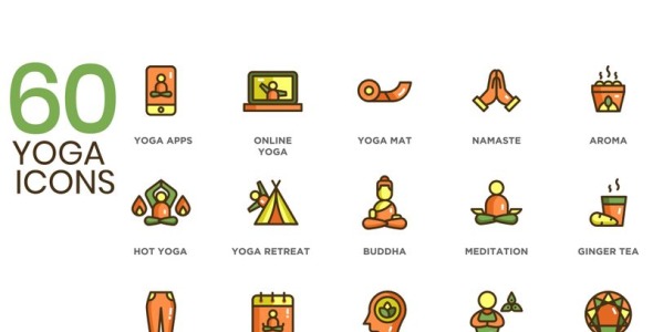 Набор иконок на тему графика