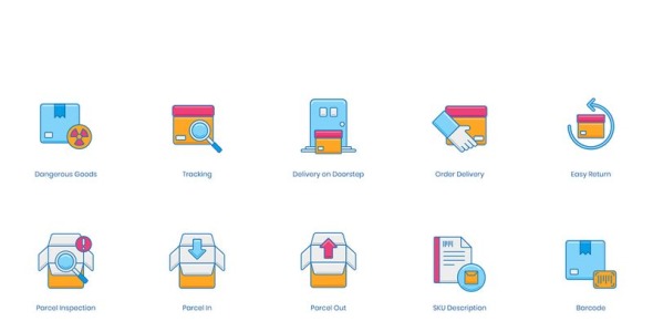 Набор иконок на тему графика